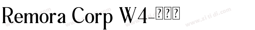 Remora Corp W4字体转换